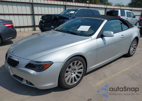 2004 BMW 645Ci z USA, uszkodzony, nr VIN WBAEK73484B260113